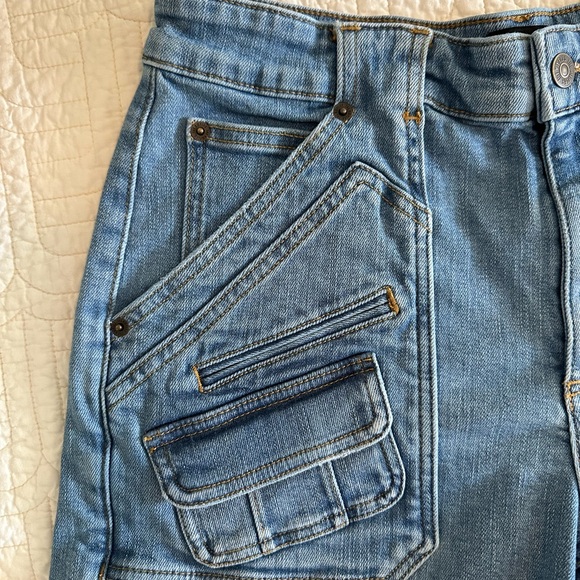 The Kooples Light Blue Denim Shorts - Picture 7 of 9